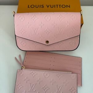 Louis Vuitton Pink Monogram Clutch